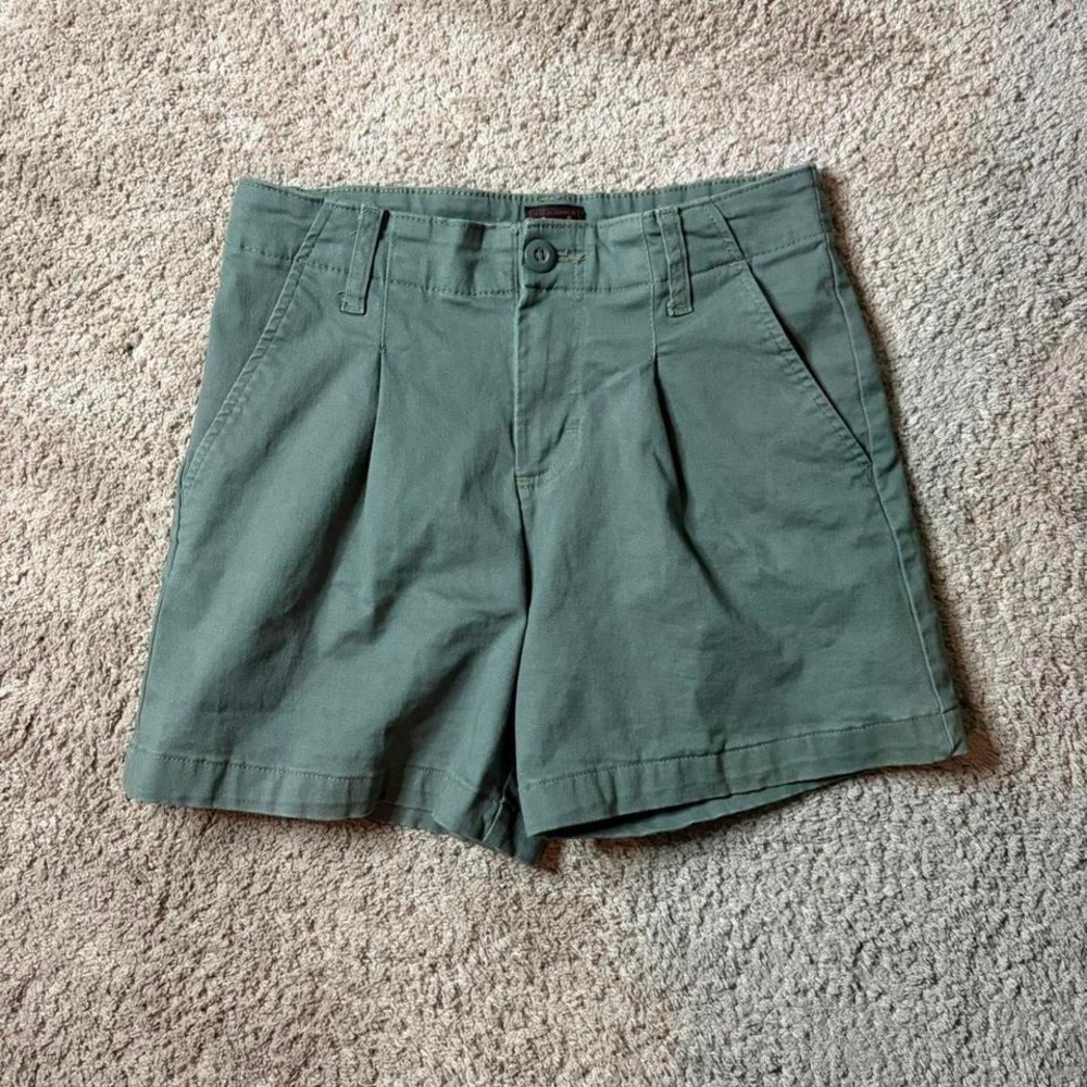 Y2k cargo micro shorts Size 28 waist lee green micro utility summer